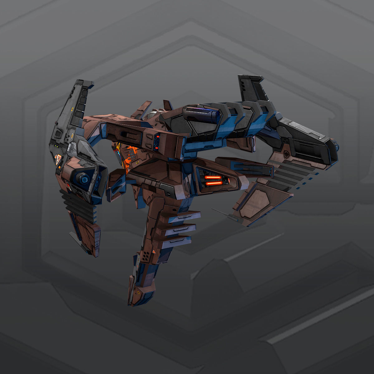 SF KARAK Fighter R2 Low-poly 3D model_4