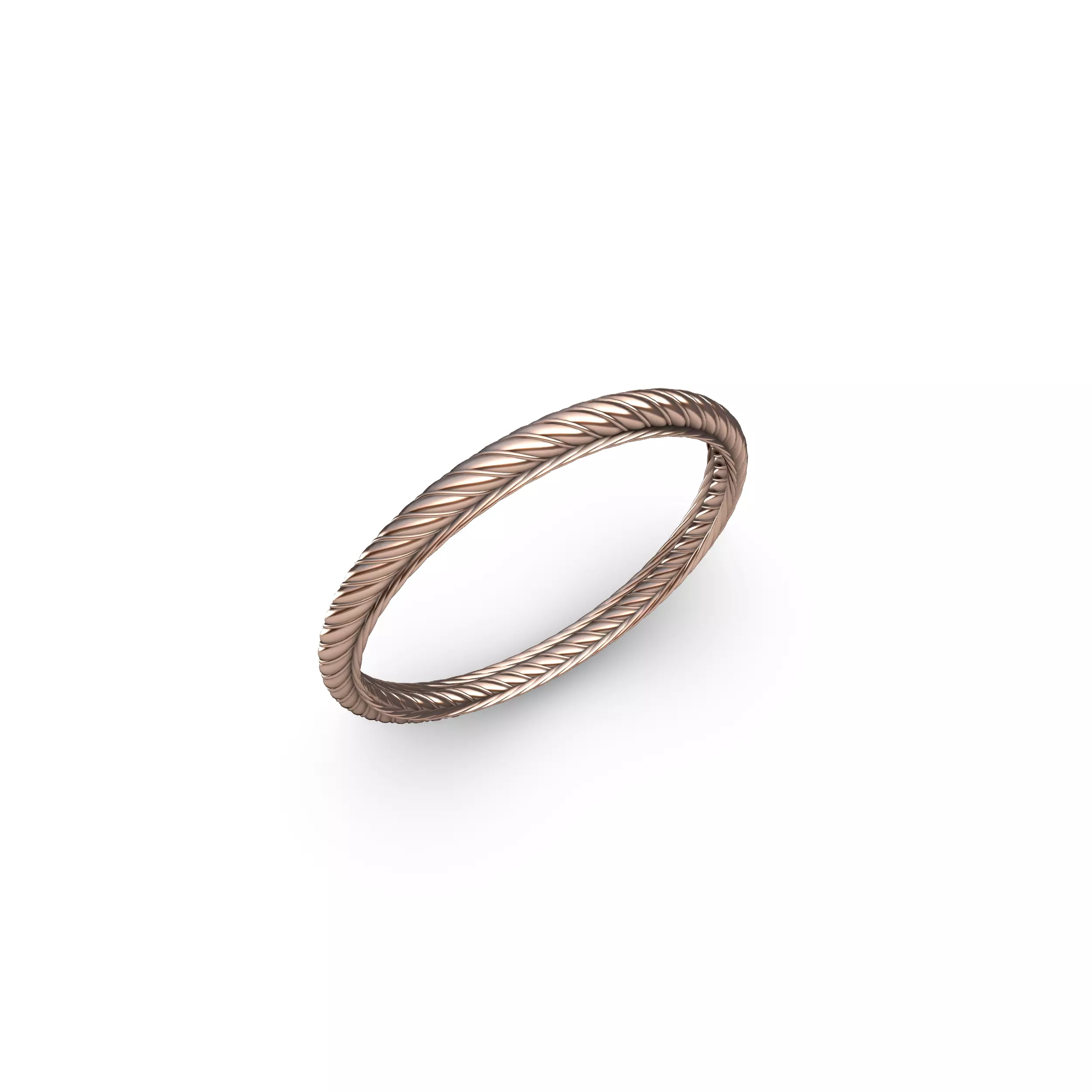 Classic Double Rope Ring 3D print model