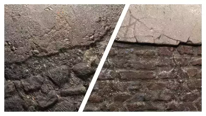 Broken Wall 8K PBR Texture Combo Texture