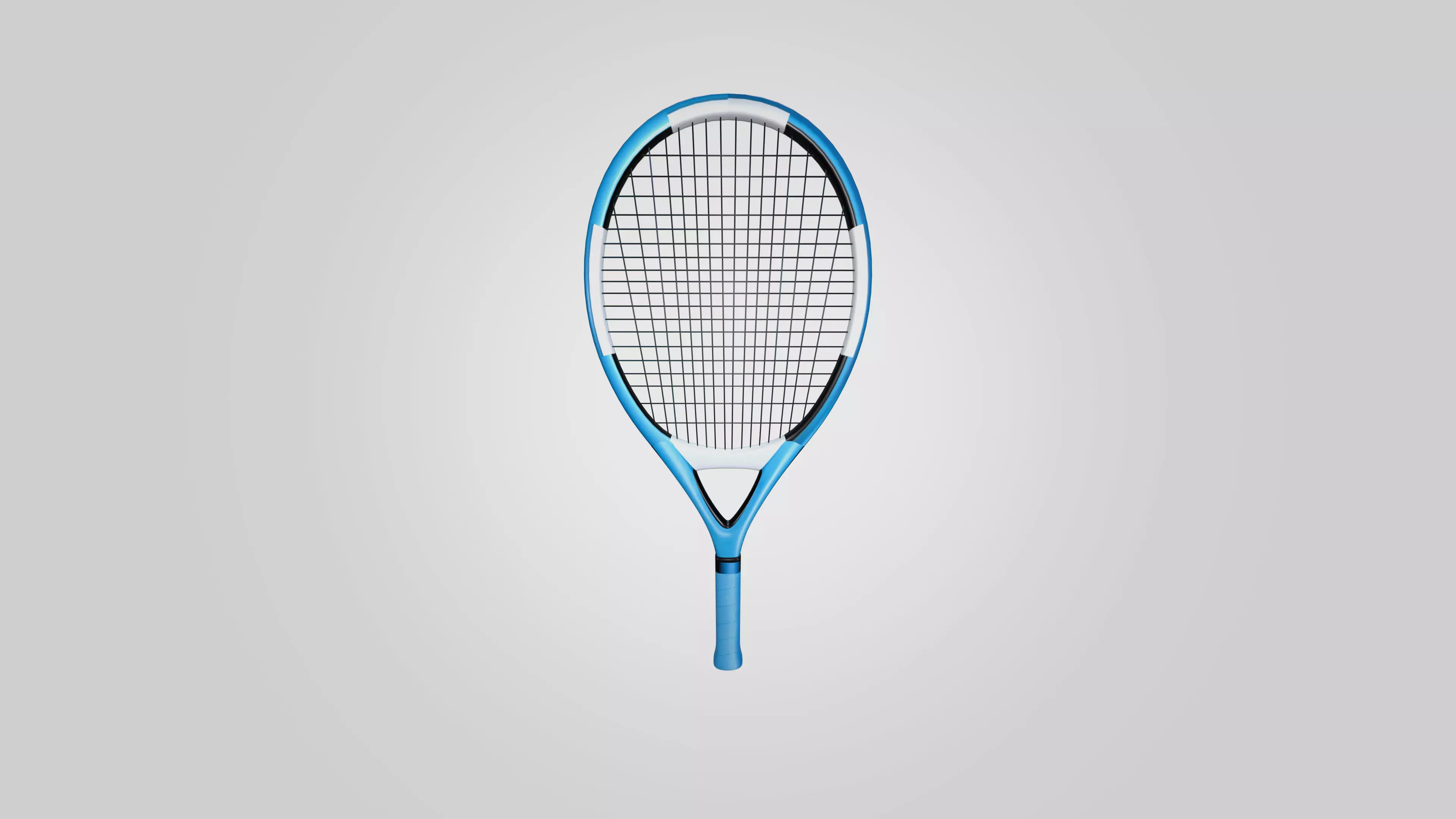 Generic Sports Racket - Low Poly Game Ready 3D Model Free low-poly 3D model