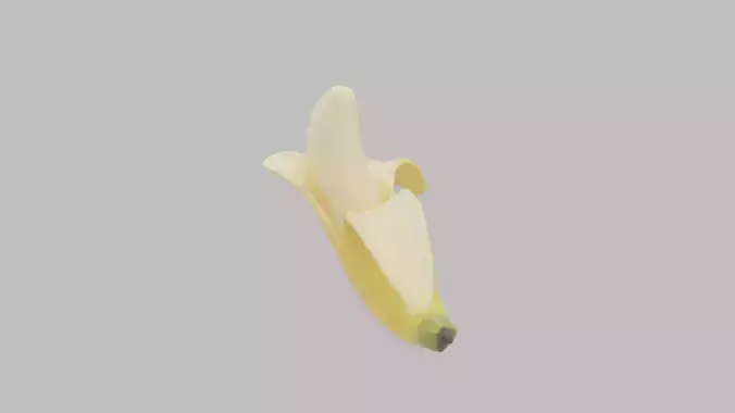 Banana - High Quality 3D Model Low-poly 3D model 5
