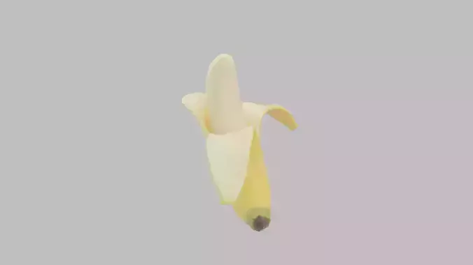 Banana - High Quality 3D Model Low-poly 3D model 6