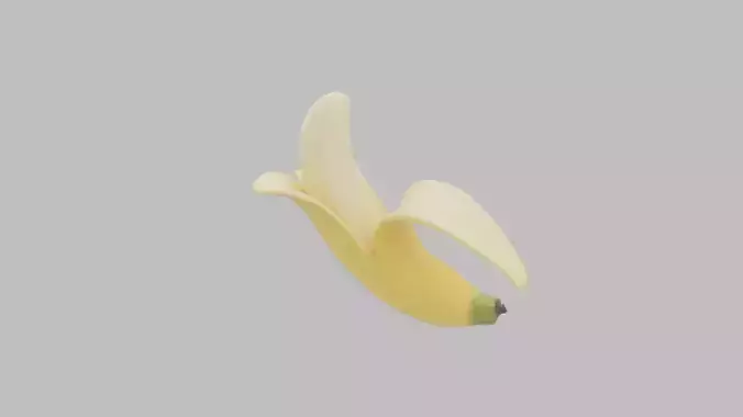 Banana - High Quality 3D Model Low-poly 3D model 3