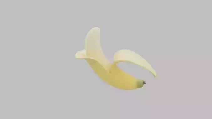 Banana - High Quality 3D Model Low-poly 3D model 2