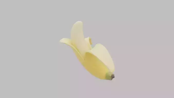 Banana - High Quality 3D Model Low-poly 3D model 4