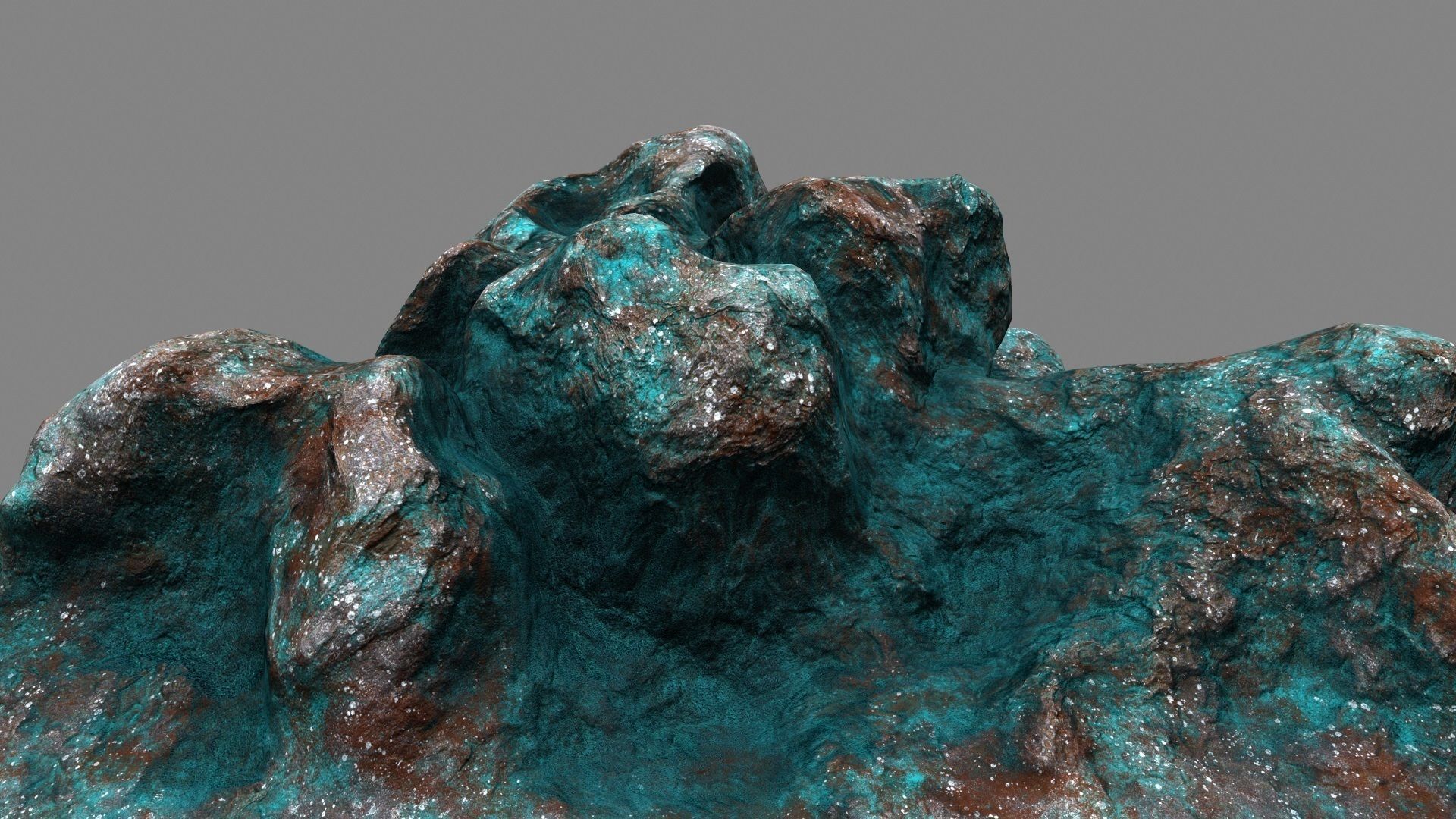 Rocks rock Low-poly 3D model_2