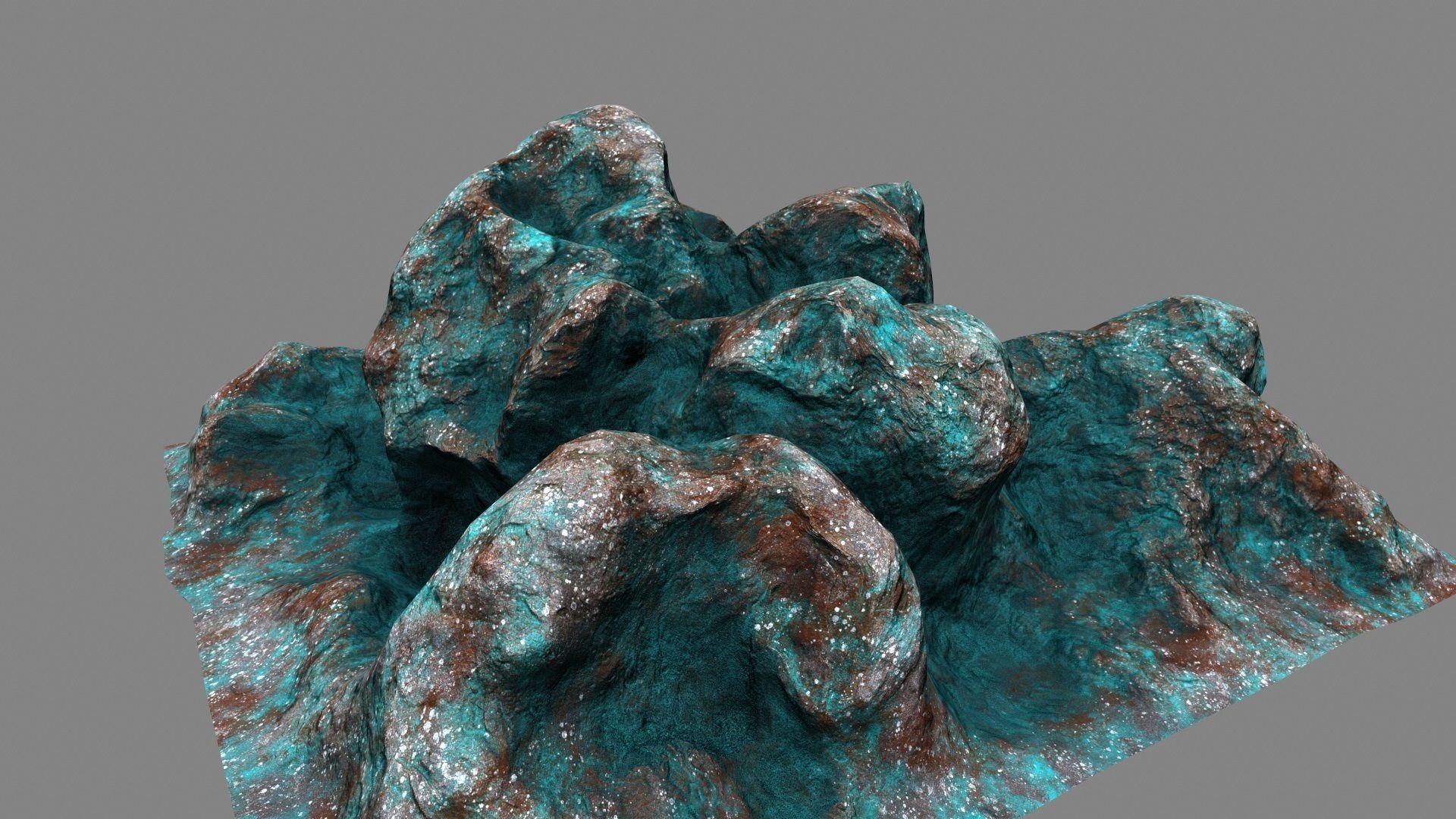 Rocks rock Low-poly 3D model_4