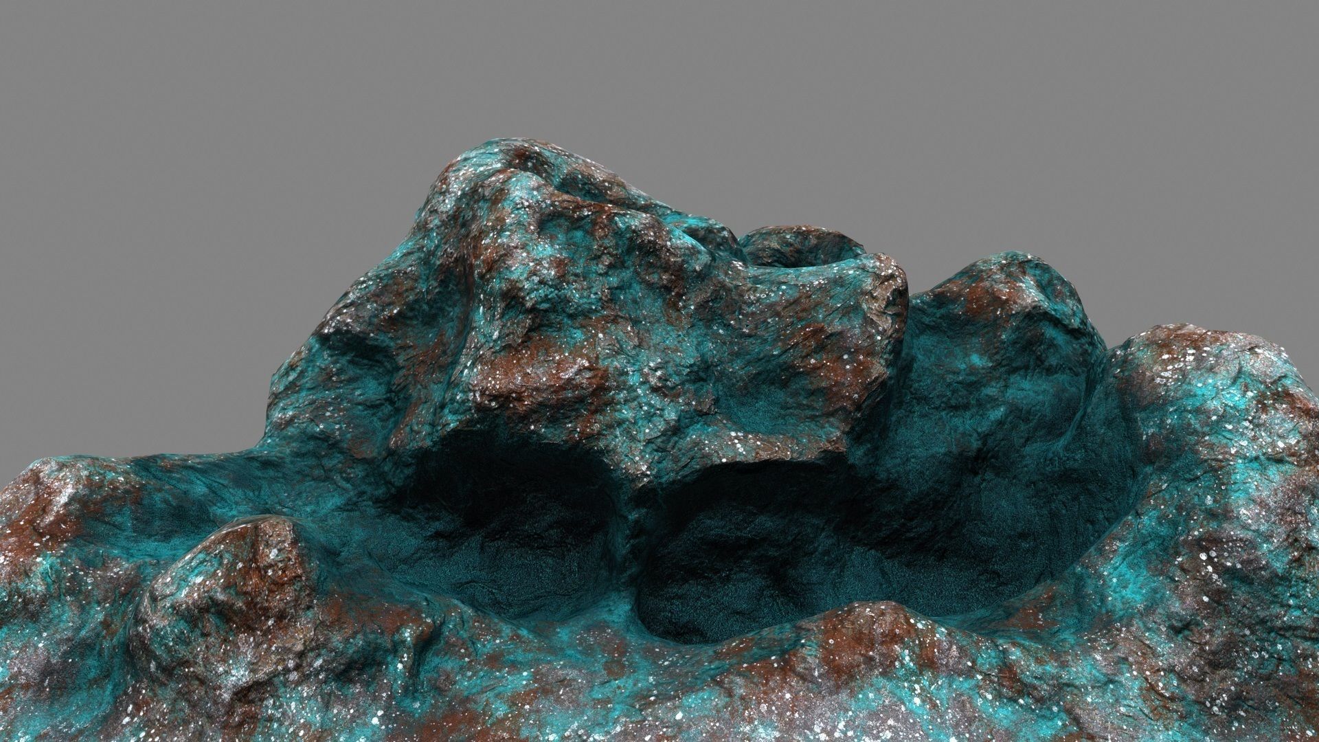 Rocks rock Low-poly 3D model_1