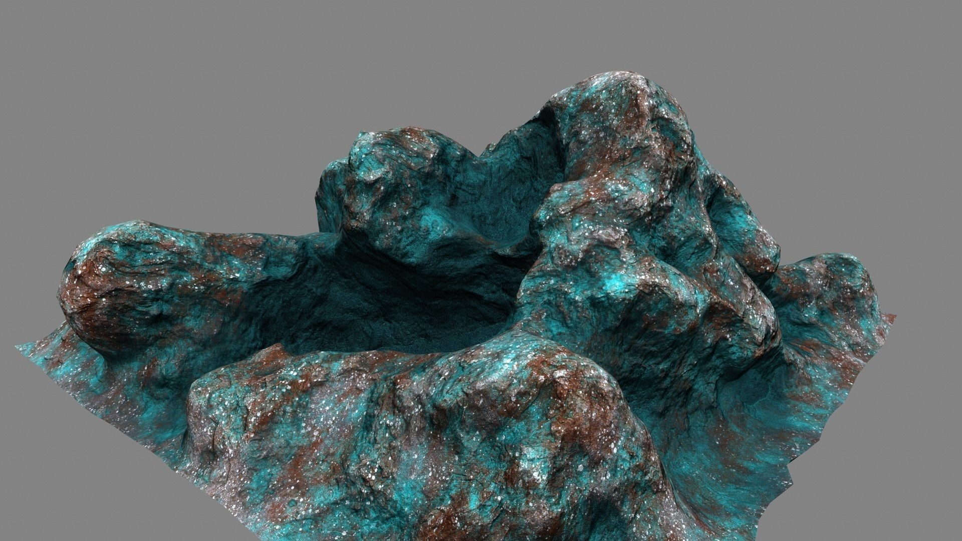 Rocks rock Low-poly 3D model_7