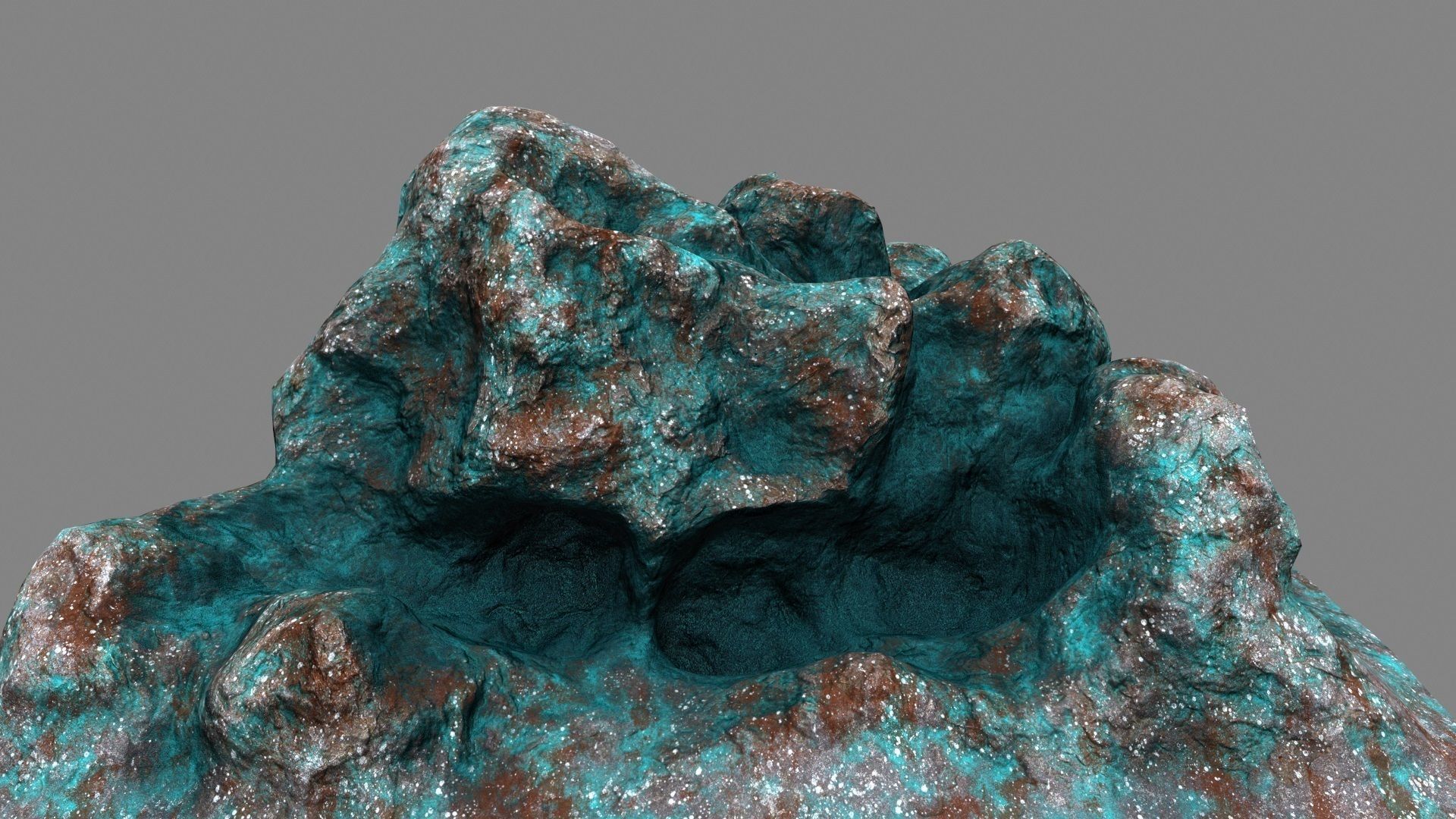 Rocks rock Low-poly 3D model_6