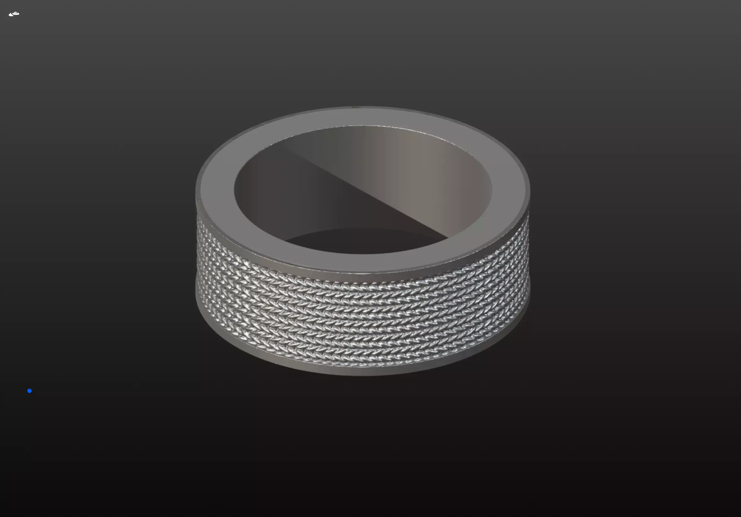 Rope Ring 3D Model 3D print model