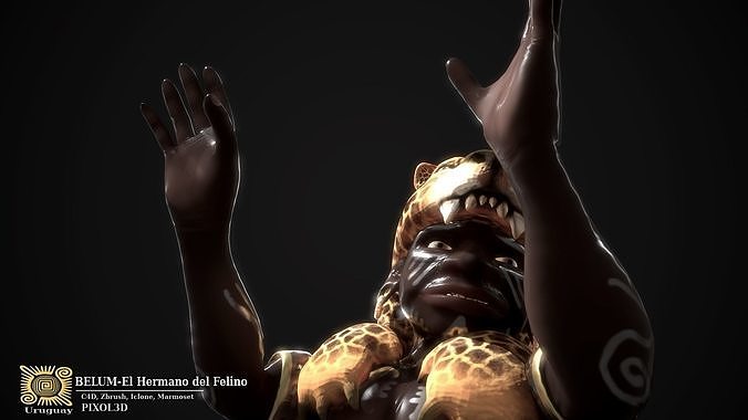 BELUM The Cat Brother Low-poly 3D model
