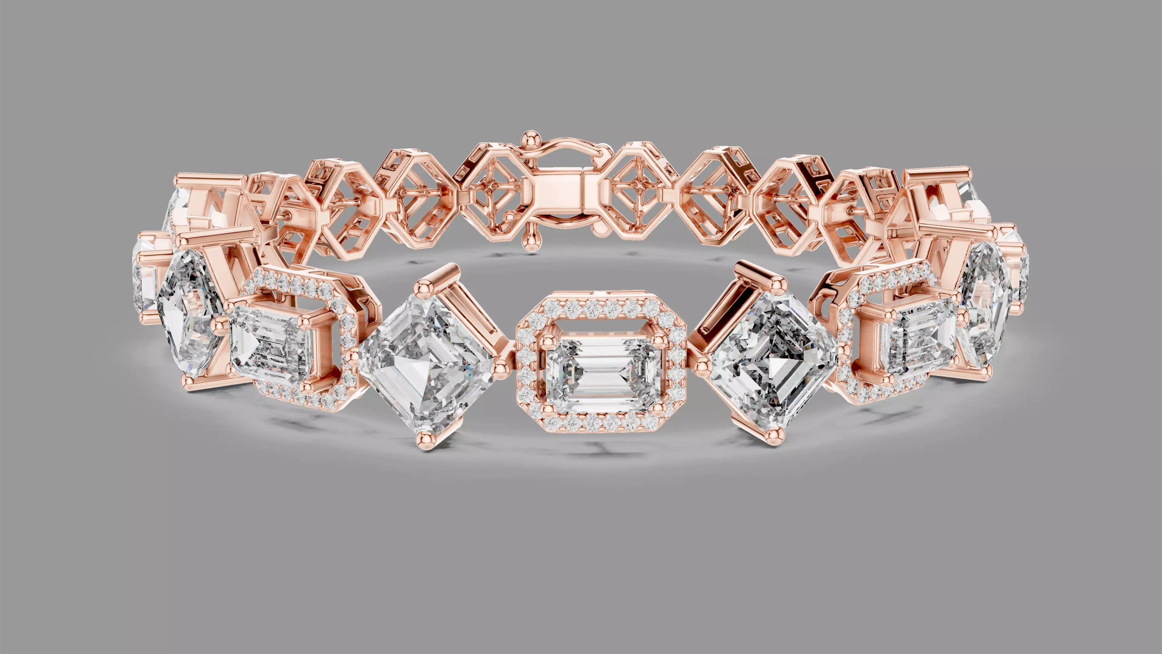 Diamond Bracelet 3D print model