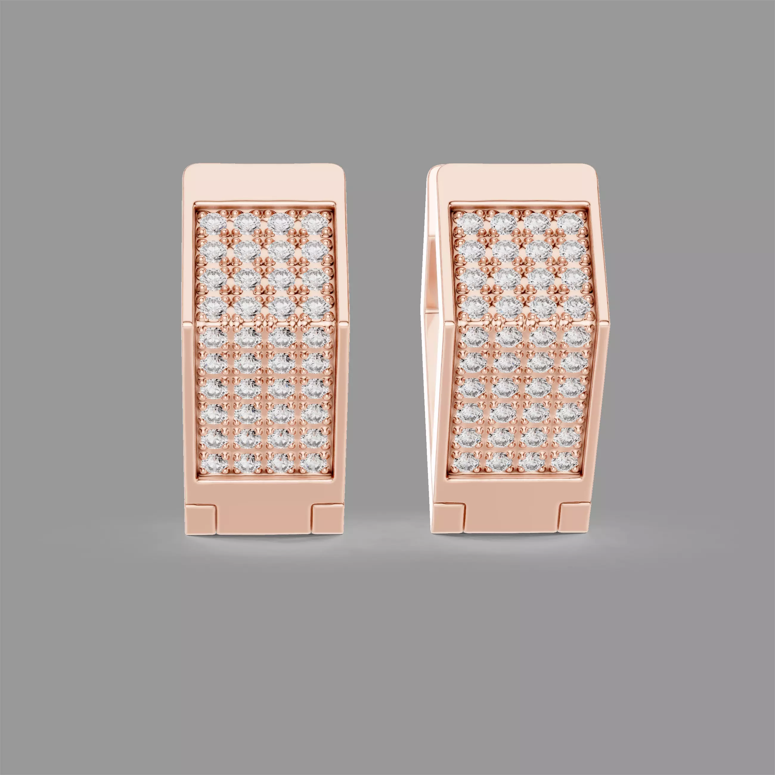 Diamond Earrings 3D print model