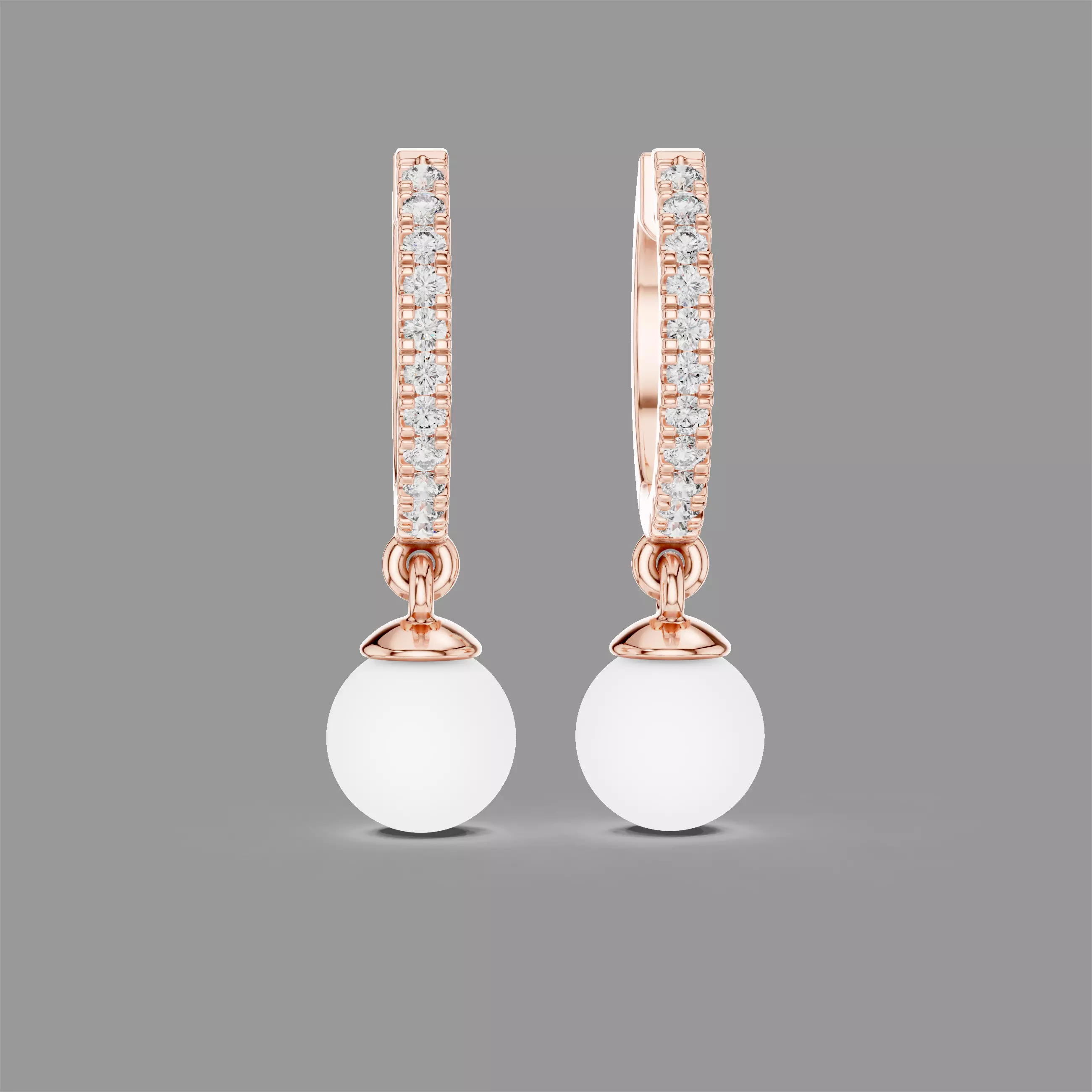 Diamond Earrings 3D print model