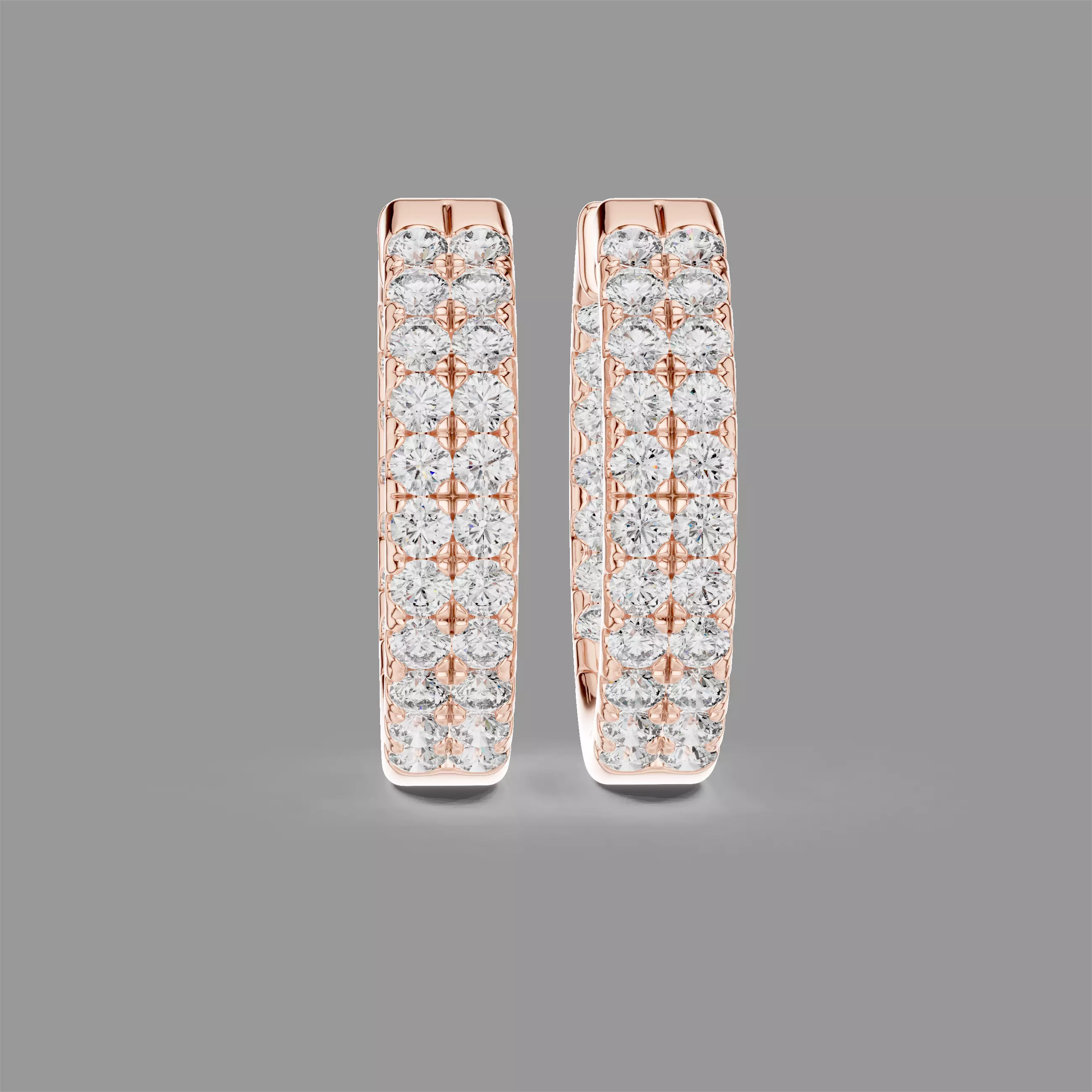 Diamond Earrings 3D print model