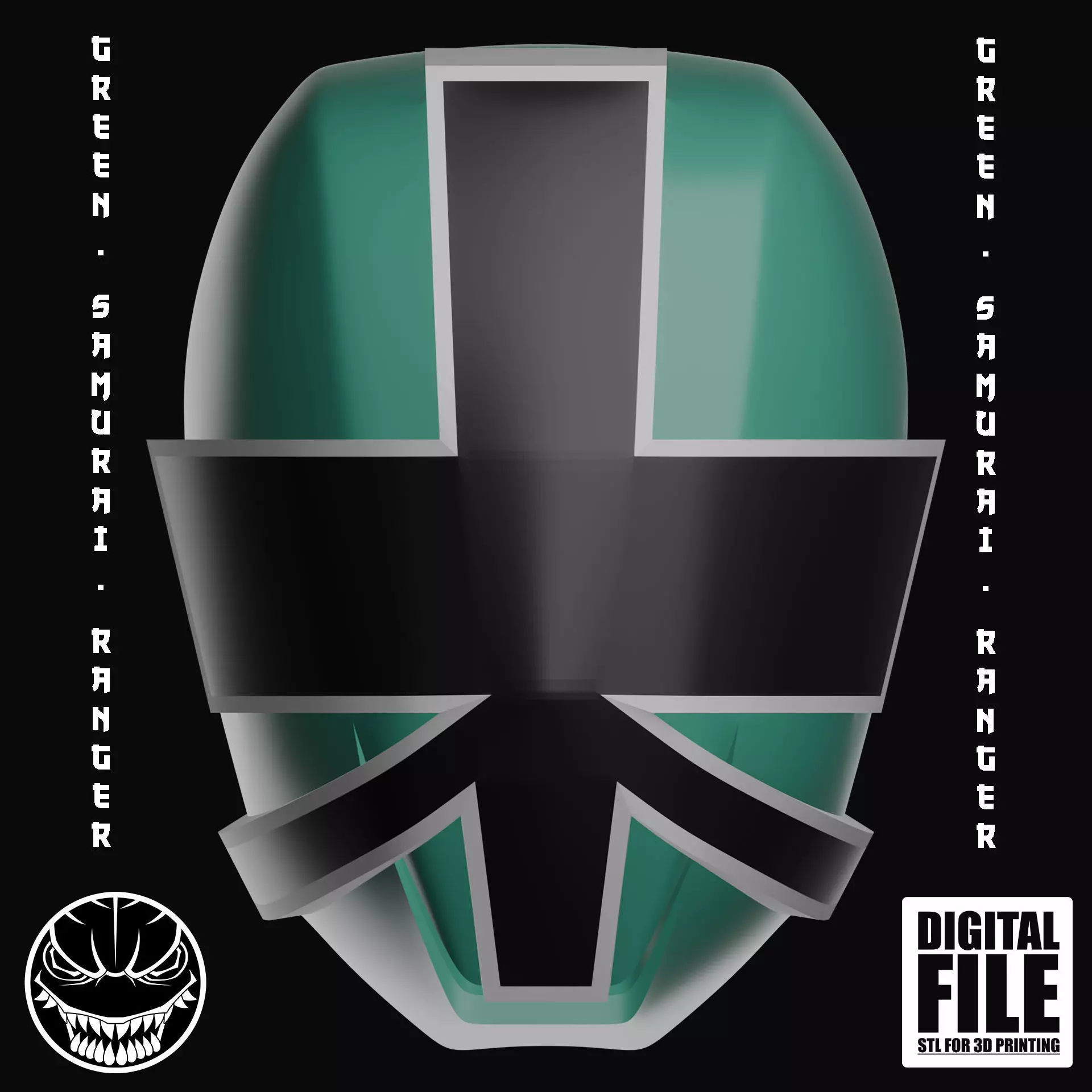 GREEN SAMURAI RANGER HELMET - POWER RANGERS SAMURAI 3D print model