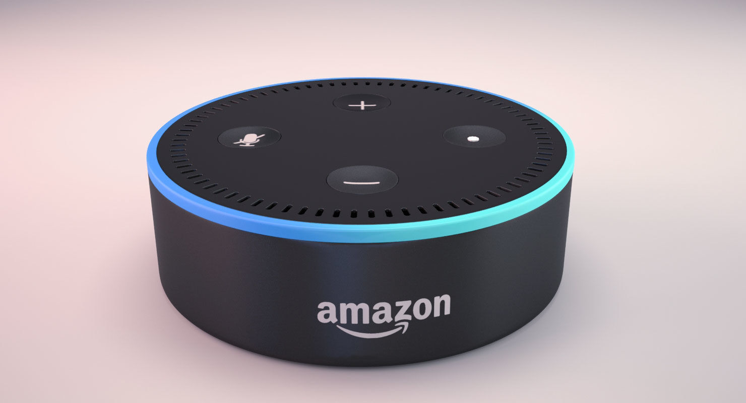 Amazon Echo Dot 3D model_9