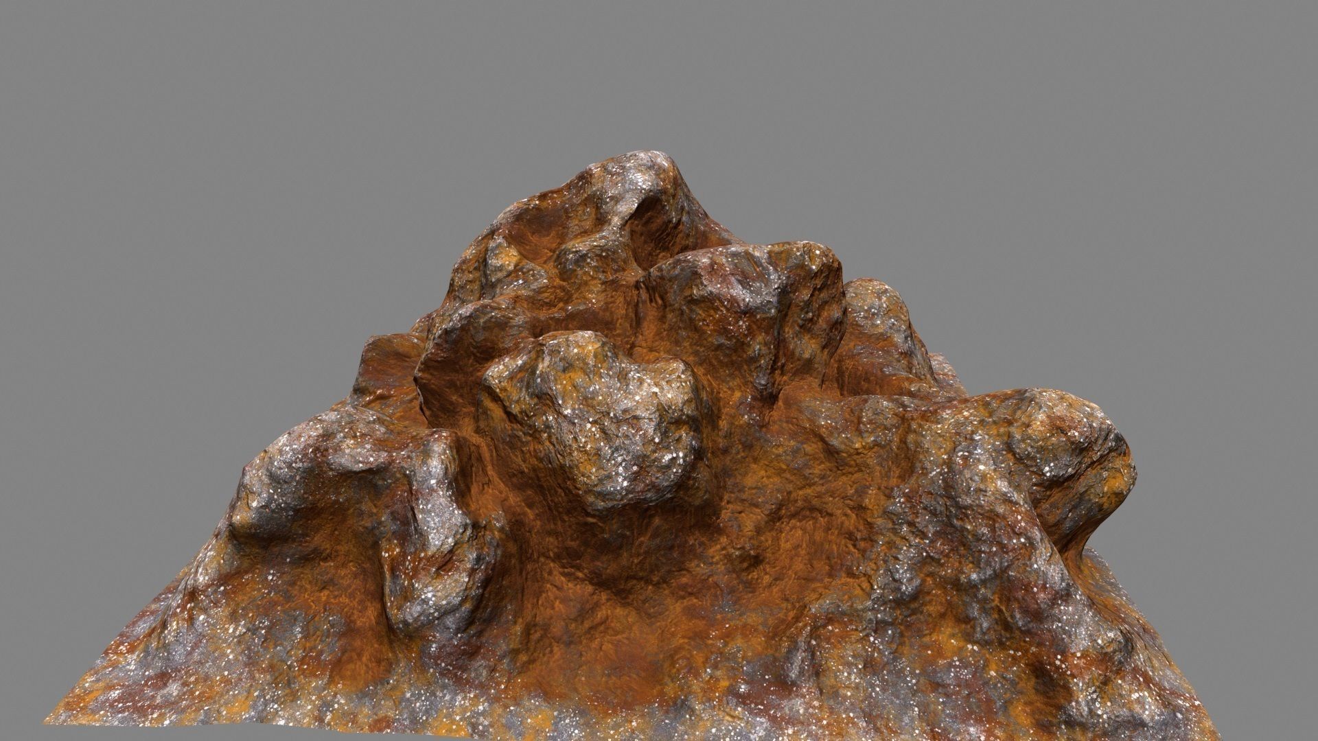 Rocks piece of rock Low-poly 3D model_6