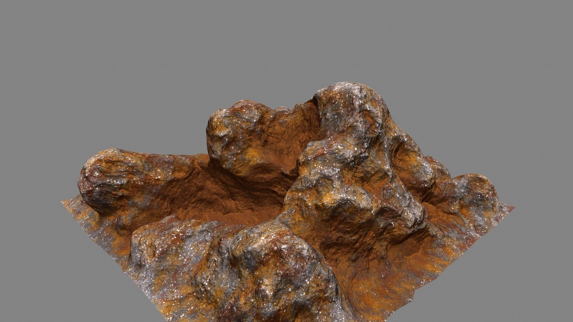 Rocks piece of rock Low-poly 3D model_10
