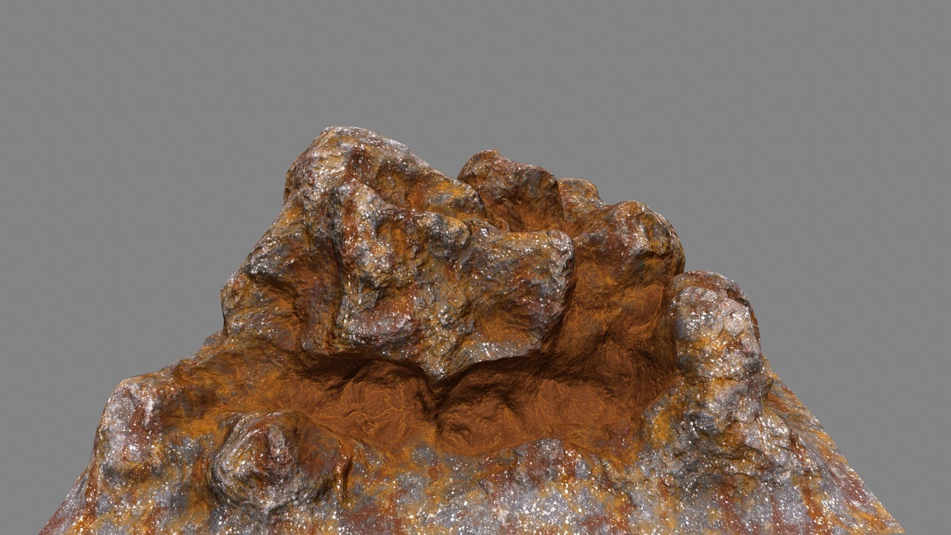 Rocks piece of rock Low-poly 3D model_5