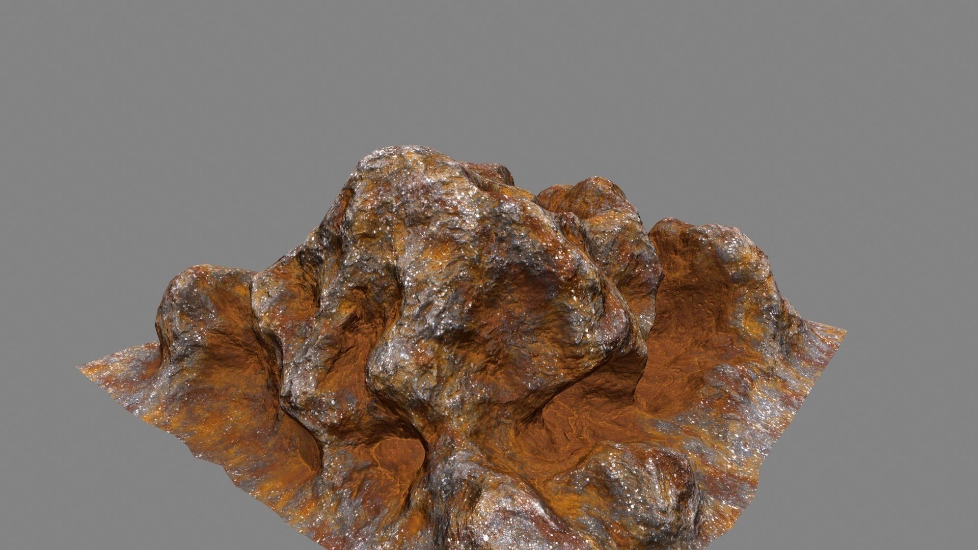 Rocks piece of rock Low-poly 3D model_9
