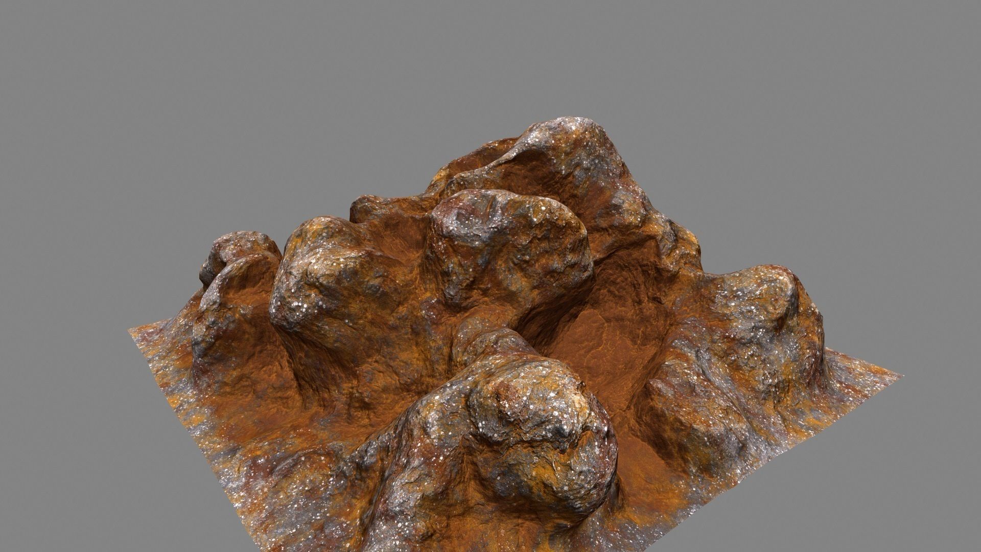 Rocks piece of rock Low-poly 3D model_8
