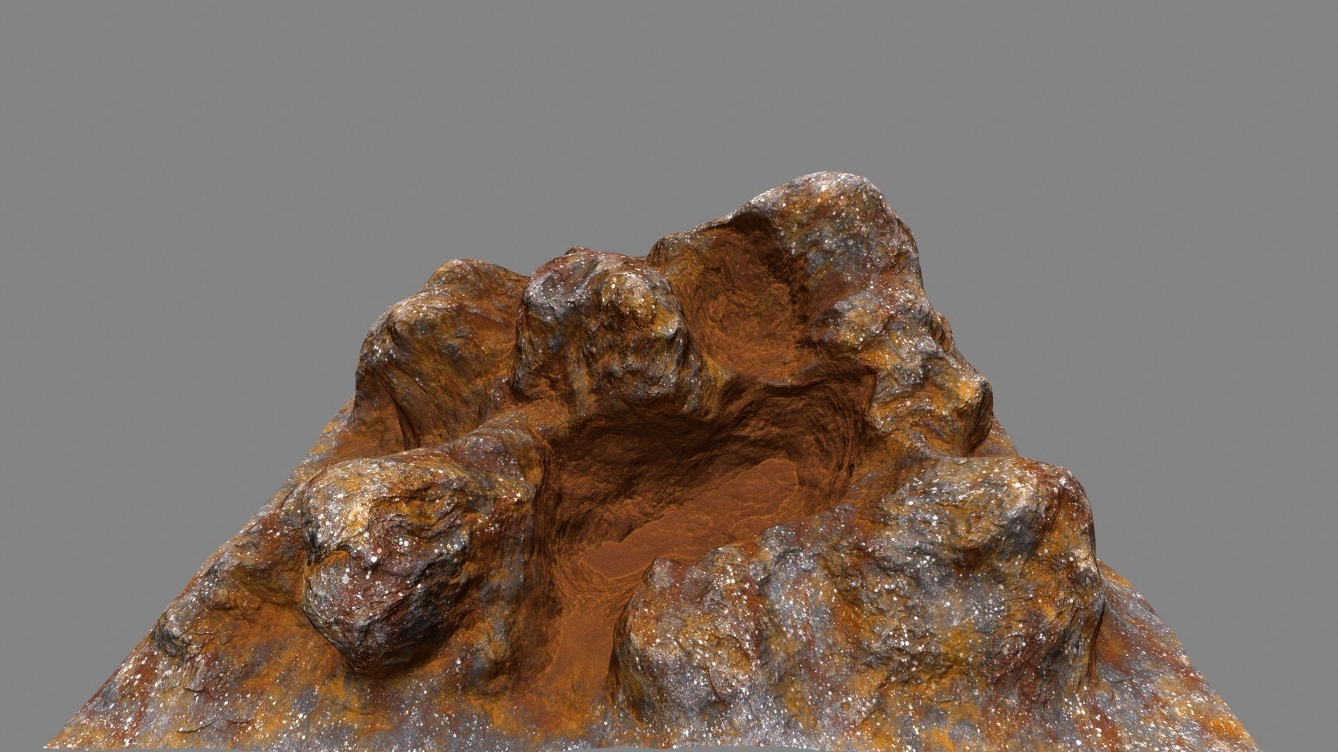 Rocks piece of rock Low-poly 3D model_3