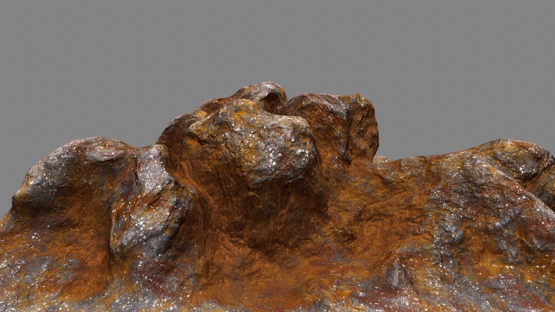 Rocks piece of rock Low-poly 3D model_1