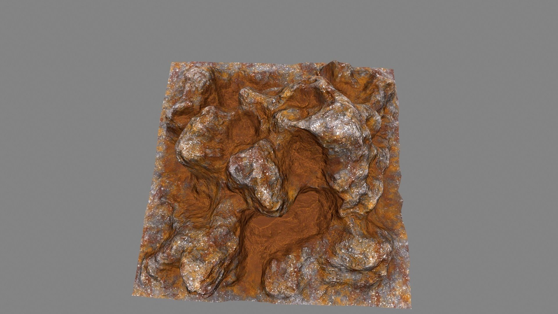 Rocks piece of rock Low-poly 3D model_12