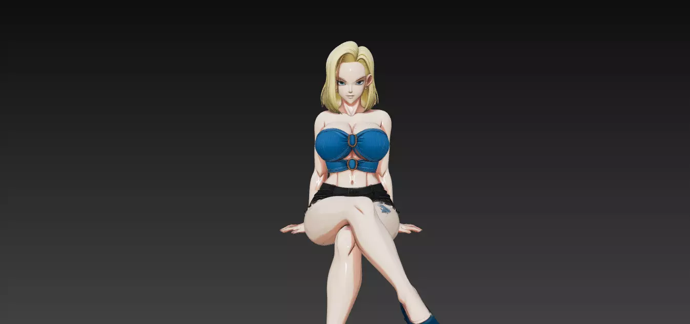 Android 18 Urban Casual Edition High Fidelity 3D 3D print model