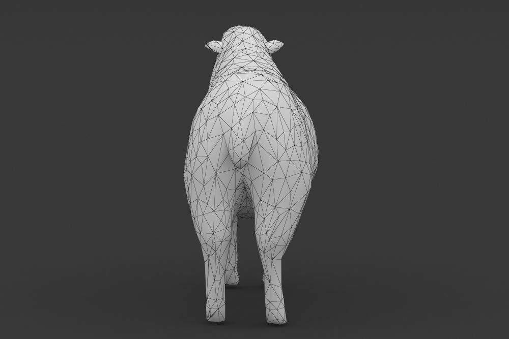 Low Poly Sheep Goat Lamb Low-poly 3D model_3