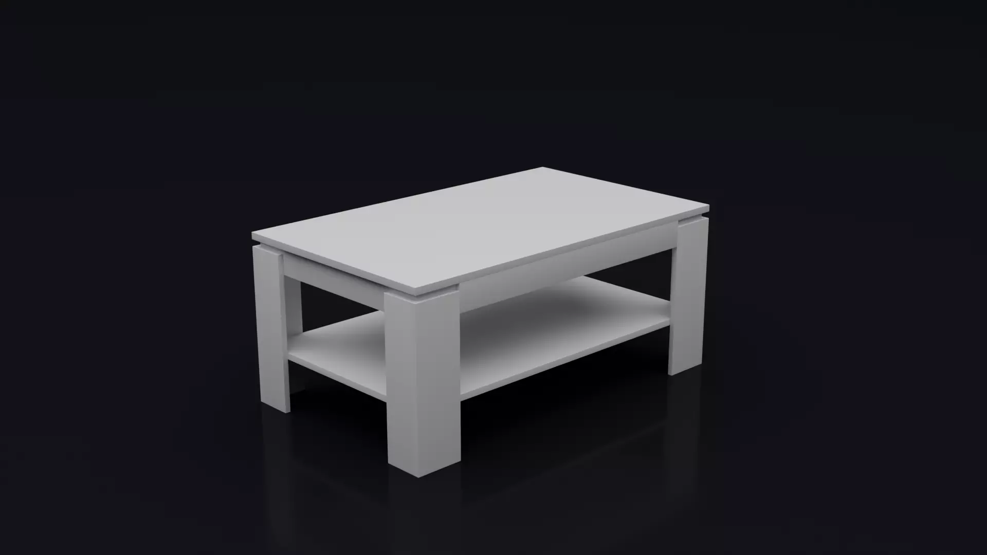 Coffe Table Low-poly 3D model