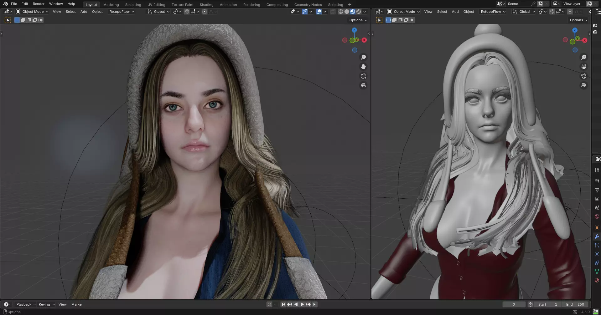 Rosemary Winters fanart PBR 8k Free 3D model