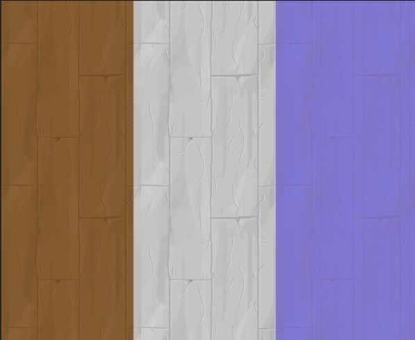 Wooden floor  Low-poly 3D model_2