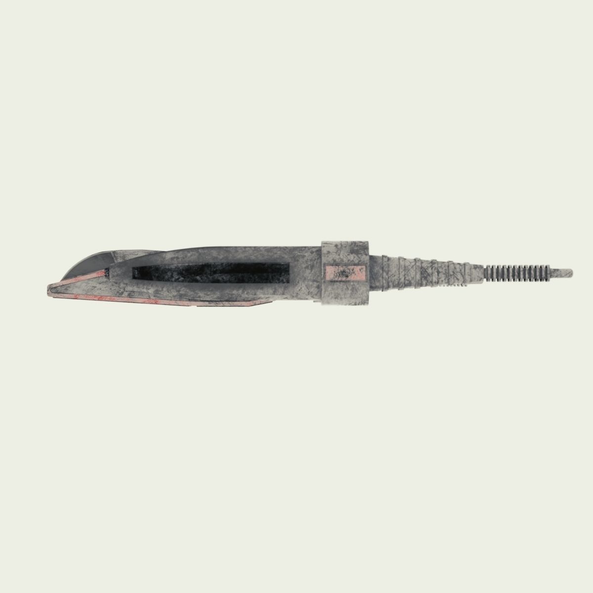Starfighter old star wars fighter Low-poly 3D model_3