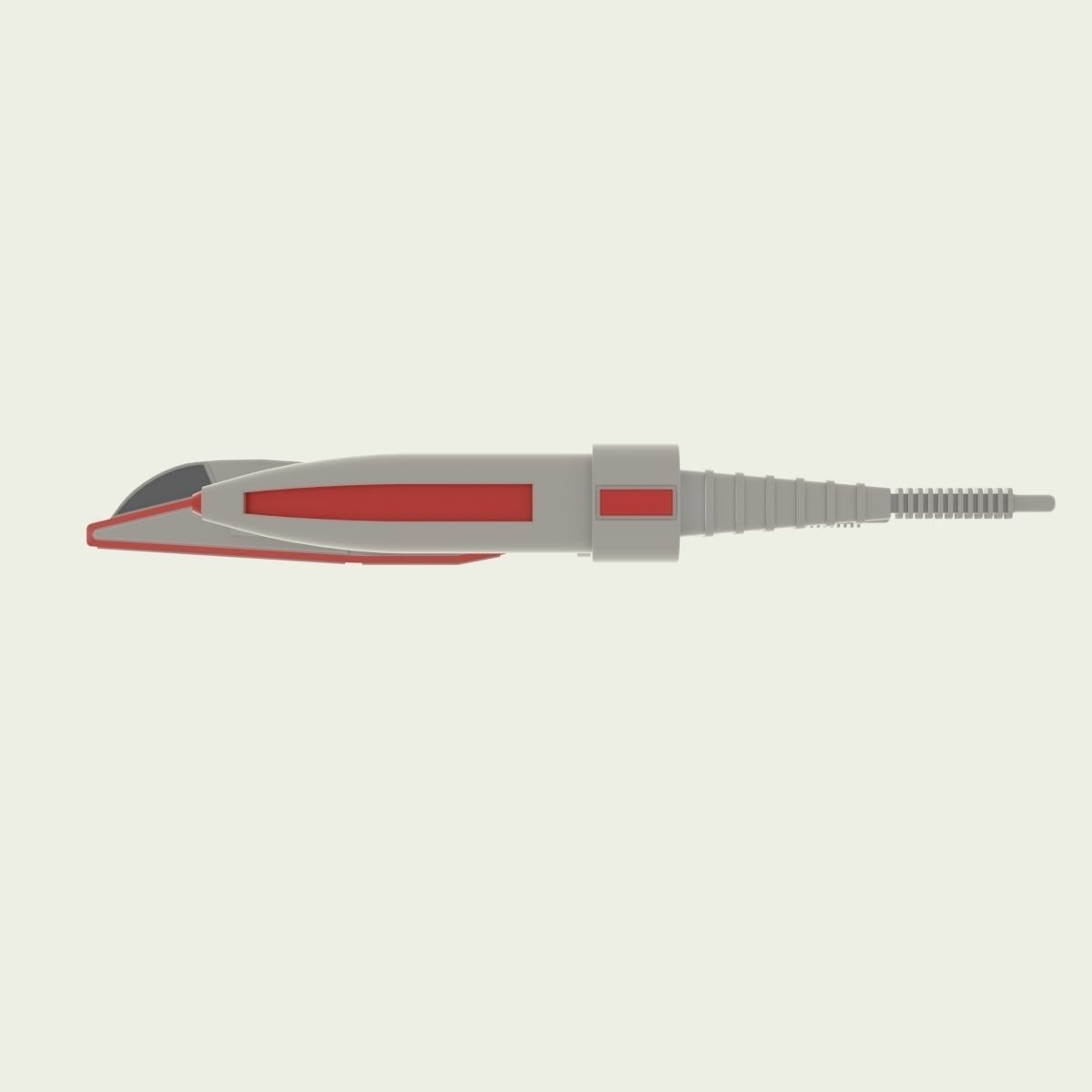 Starfighter old star wars fighter Low-poly 3D model_19