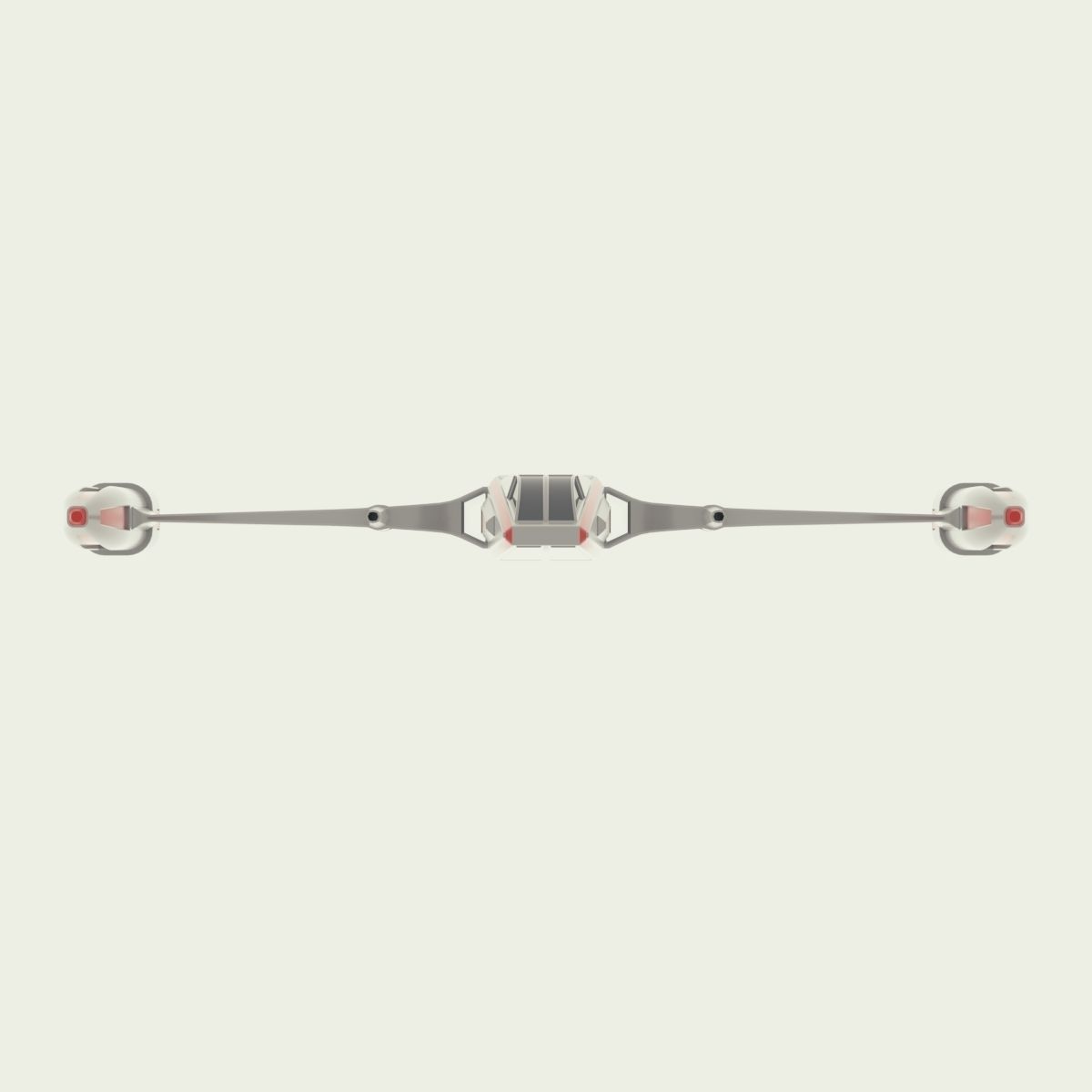 Starfighter old star wars fighter Low-poly 3D model_20