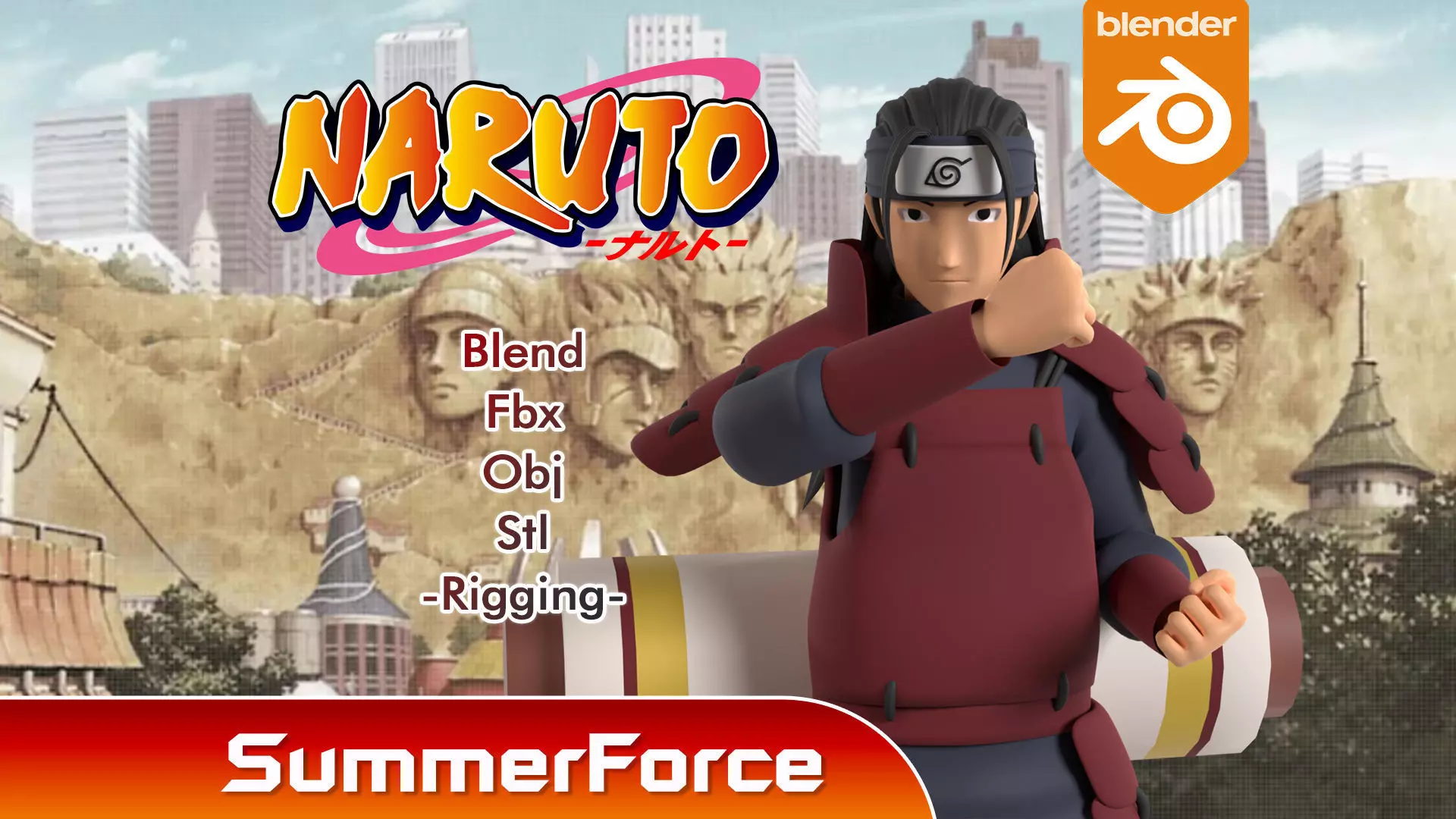 Hashirama Senju - Naruto Shippuden 3D model