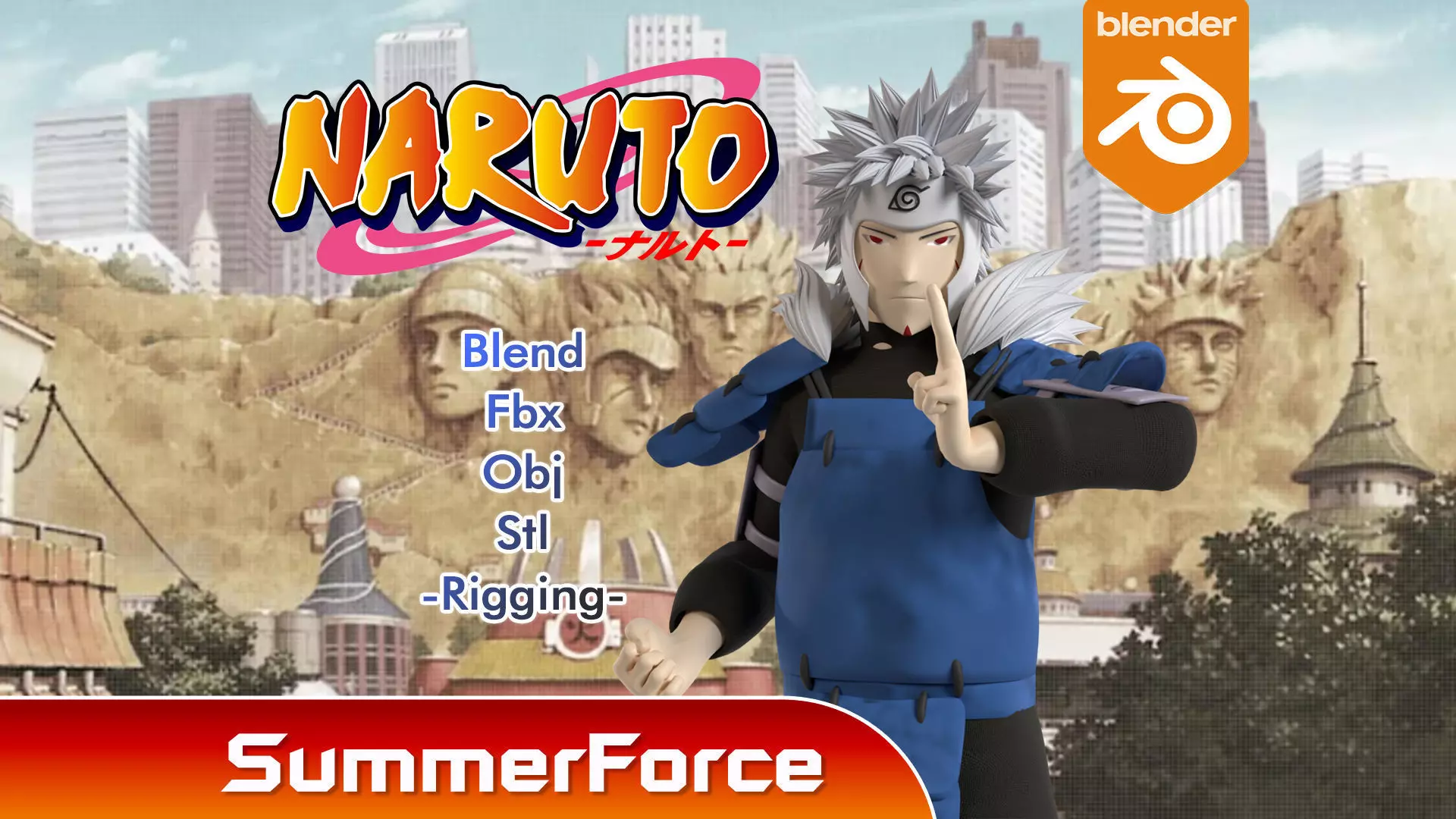 Tobirama Senju - Naruto Shippuden 3D model