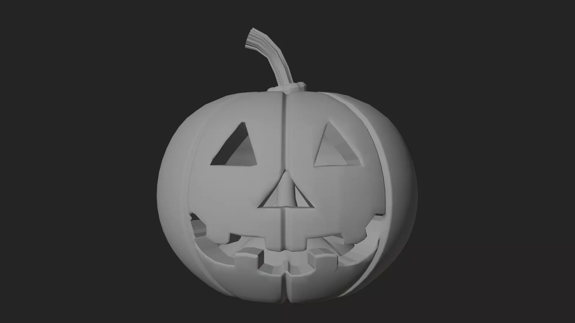 Halloween Jack-O Lantern Pumpkin 3D Model 3D print model