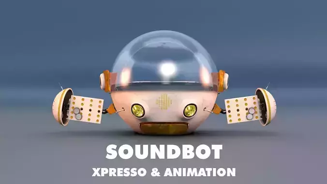 SOUNDBOT XPresso and Animation  3D model