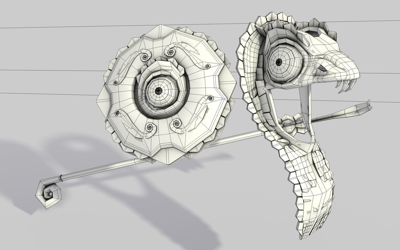 Fantasy MOTU Custom Lizard Armor Set 3D model_3