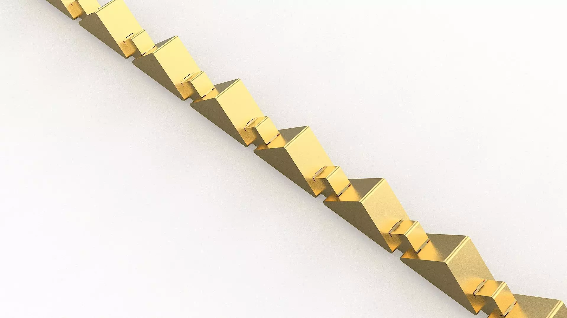 Triangle link bracelet 3D print model