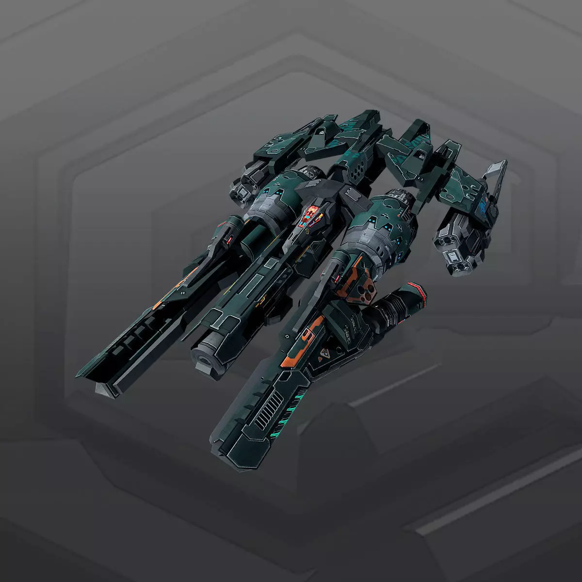 SF Buran Bomber B4 Low-poly 3D model_0