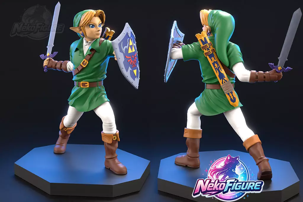 Link Ledgend of Zelda Statue Figurine stl printable 3D print model
