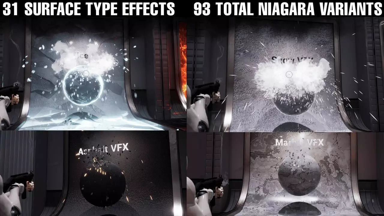 Realistic Gun VFX Low-poly 3D model