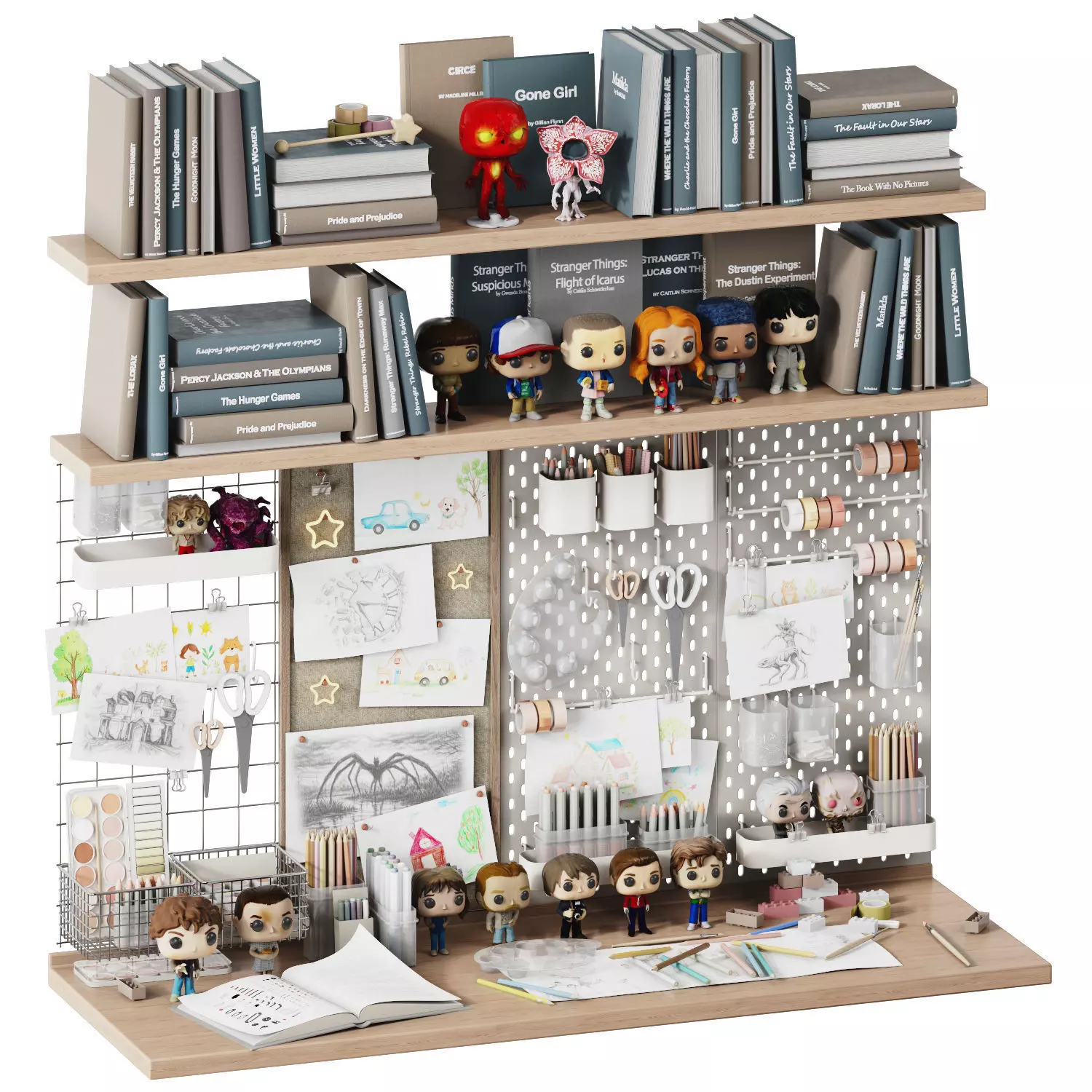 Toys Wall and Desk Decor for a Childrens Room 12 3D model