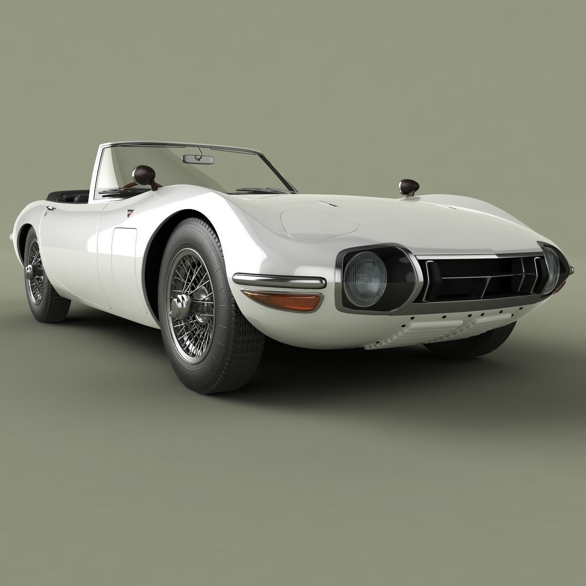 Toyota 2000GT Cabrio 3D model_9