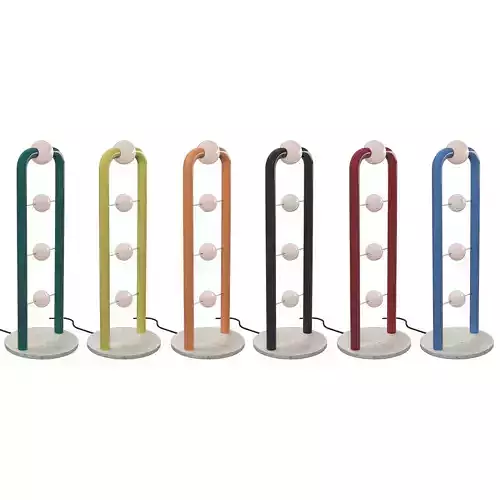 Memphis Floor Lamp 1  - Pop Premium 3D Model